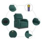 vidaXL Massagesessel Elektrisch Dunkelgrün Stoff vidaXL Massagesessel Elektrisch Dunkelgrün Stoff