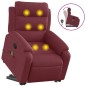 vidaXL Massagesessel mit Aufstehhilfe Weinrot Stoff vidaXL Massagesessel mit Aufstehhilfe Weinrot Stoff