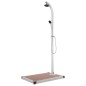 Gartendusche mit Brauner Bodenplatte 220 cm Aluminium Gartendusche mit Brauner Bodenplatte 220 cm Aluminium