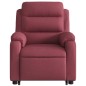 vidaXL Massagesessel mit Aufstehhilfe Weinrot Stoff vidaXL Massagesessel mit Aufstehhilfe Weinrot Stoff