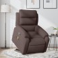 vidaXL Massagesessel mit Aufstehhilfe Dunkelbraun Stoff vidaXL Massagesessel mit Aufstehhilfe Dunkelbraun Stoff