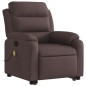 vidaXL Massagesessel mit Aufstehhilfe Dunkelbraun Stoff vidaXL Massagesessel mit Aufstehhilfe Dunkelbraun Stoff