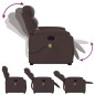 vidaXL Massagesessel mit Aufstehhilfe Dunkelbraun Stoff vidaXL Massagesessel mit Aufstehhilfe Dunkelbraun Stoff