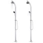 Gartendusche mit Brauner Bodenplatte 220 cm Aluminium Gartendusche mit Brauner Bodenplatte 220 cm Aluminium