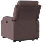 vidaXL Elektrischer Massagesessel mit Aufstehhilfe Dunkelbraun Stoff vidaXL Elektrischer Massagesessel mit Aufstehhilfe Dunkelbraun Stoff