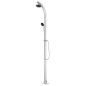 Gartendusche mit Brauner Bodenplatte 220 cm Aluminium Gartendusche mit Brauner Bodenplatte 220 cm Aluminium