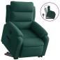 vidaXL Relaxsessel mit Aufstehhilfe Dunkelgrün Samt vidaXL Relaxsessel mit Aufstehhilfe Dunkelgrün Samt