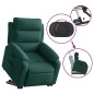 vidaXL Relaxsessel mit Aufstehhilfe Dunkelgrün Samt vidaXL Relaxsessel mit Aufstehhilfe Dunkelgrün Samt