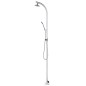 Gartendusche mit Brauner Bodenplatte 220 cm Aluminium Gartendusche mit Brauner Bodenplatte 220 cm Aluminium