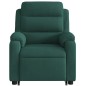 vidaXL Relaxsessel mit Aufstehhilfe Dunkelgrün Samt vidaXL Relaxsessel mit Aufstehhilfe Dunkelgrün Samt
