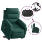 vidaXL Massagesessel mit Aufstehhilfe Dunkelgrün Samt vidaXL Massagesessel mit Aufstehhilfe Dunkelgrün Samt