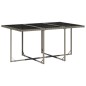 vidaXL 11-tlg. Garten-Essgruppe mit Kissen Grau Poly Rattan vidaXL 11-tlg. Garten-Essgruppe mit Kissen Grau Poly Rattan