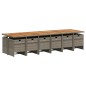 vidaXL 13-tlg. Garten-Essgruppe mit Kissen Grau Poly Rattan vidaXL 13-tlg. Garten-Essgruppe mit Kissen Grau Poly Rattan
