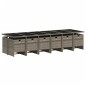 vidaXL 13-tlg. Garten-Essgruppe mit Kissen Grau Poly Rattan vidaXL 13-tlg. Garten-Essgruppe mit Kissen Grau Poly Rattan