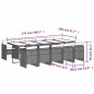 vidaXL 11-tlg. Garten-Essgruppe mit Kissen Grau Poly Rattan vidaXL 11-tlg. Garten-Essgruppe mit Kissen Grau Poly Rattan