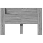 vidaXL LED-Kopfteil mit Ablage Grau Sonoma 160x16,5x103,5 cm