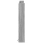 vidaXL LED-Kopfteil mit Ablage Grau Sonoma 160x16,5x103,5 cm