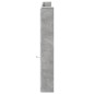 vidaXL LED-Kopfteil mit Ablage Betongrau 220x16,5x103,5 cm