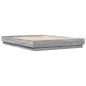 vidaXL Bettgestell Grau Sonoma 150x200 cm Holzwerkstoff vidaXL Bettgestell Grau Sonoma 150x200 cm Holzwerkstoff