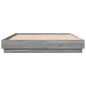 vidaXL Bettgestell Grau Sonoma 150x200 cm Holzwerkstoff vidaXL Bettgestell Grau Sonoma 150x200 cm Holzwerkstoff