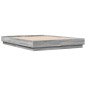 vidaXL Bettgestell Grau Sonoma 150x200 cm Holzwerkstoff vidaXL Bettgestell Grau Sonoma 150x200 cm Holzwerkstoff
