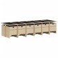 vidaXL 13-tlg. Garten-Essgruppe mit Kissen Beige Poly Rattan vidaXL 13-tlg. Garten-Essgruppe mit Kissen Beige Poly Rattan
