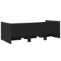 vidaXL Tagesbett mit Schubladen Schwarz 90x190 cm Holzwerkstoff vidaXL Tagesbett mit Schubladen Schwarz 90x190 cm Holzwerkstoff