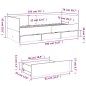 vidaXL Tagesbett mit Schubladen Weiß 75x190 cm Holzwerkstoff vidaXL Tagesbett mit Schubladen Weiß 75x190 cm Holzwerkstoff