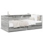 vidaXL Tagesbett mit Schubladen Grau Sonoma 90x190 cm Holzwerkstoff vidaXL Tagesbett mit Schubladen Grau Sonoma 90x190 cm Holzwerkstoff