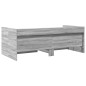 vidaXL Tagesbett mit Schubladen Grau Sonoma 90x190 cm Holzwerkstoff vidaXL Tagesbett mit Schubladen Grau Sonoma 90x190 cm Holzwerkstoff