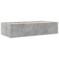 vidaXL Tagesbett mit Schubladen Betongrau 100x200 cm Holzwerkstoff vidaXL Tagesbett mit Schubladen Betongrau 100x200 cm Holzwerkstoff