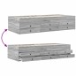 vidaXL Tagesbett mit Schubladen Grau Sonoma 100x200 cm Holzwerkstoff vidaXL Tagesbett mit Schubladen Grau Sonoma 100x200 cm Holzwerkstoff