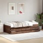 vidaXL Tagesbett Schubladen Braun Eiche-Optik 90x190 cm Holzwerkstoff vidaXL Tagesbett Schubladen Braun Eiche-Optik 90x190 cm Holzwerkstoff