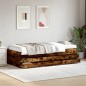 vidaXL Tagesbett mit Schubladen Räuchereiche 90x190 cm Holzwerkstoff vidaXL Tagesbett mit Schubladen Räuchereiche 90x190 cm Holzwerkstoff