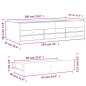 vidaXL Tagesbett mit Schubladen Räuchereiche 90x190 cm Holzwerkstoff vidaXL Tagesbett mit Schubladen Räuchereiche 90x190 cm Holzwerkstoff