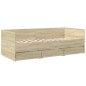vidaXL Tagesbett mit Schubladen Sonoma-Eiche 100x200 cm Holzwerkstoff vidaXL Tagesbett mit Schubladen Sonoma-Eiche 100x200 cm Holzwerkstoff