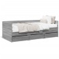 vidaXL Tagesbett mit Schubladen Grau Sonoma 90x190 cm Holzwerkstoff vidaXL Tagesbett mit Schubladen Grau Sonoma 90x190 cm Holzwerkstoff