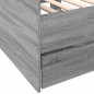 vidaXL Tagesbett mit Schubladen Grau Sonoma 90x190 cm Holzwerkstoff vidaXL Tagesbett mit Schubladen Grau Sonoma 90x190 cm Holzwerkstoff