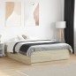 vidaXL Bettgestell Sonoma-Eiche 120x190 cm Holzwerkstoff vidaXL Bettgestell Sonoma-Eiche 120x190 cm Holzwerkstoff