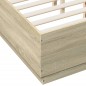 vidaXL Bettgestell Sonoma-Eiche 120x190 cm Holzwerkstoff vidaXL Bettgestell Sonoma-Eiche 120x190 cm Holzwerkstoff