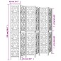 vidaXL 6-tlg. Raumteiler Braun Massivholz Paulownia vidaXL 6-tlg. Raumteiler Braun Massivholz Paulownia