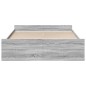 vidaXL Bettgestell mit Schubladen Grau Sonoma 160x200 cm Holzwerkstoff vidaXL Bettgestell mit Schubladen Grau Sonoma 160x200 cm Holzwerkstoff