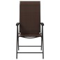vidaXL Gartenstühle 2 Stk. Klappbar Braun Poly Rattan vidaXL Gartenstühle 2 Stk. Klappbar Braun Poly Rattan
