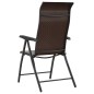 vidaXL Gartenstühle 2 Stk. Klappbar Braun Poly Rattan vidaXL Gartenstühle 2 Stk. Klappbar Braun Poly Rattan