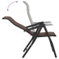 vidaXL Gartenstühle 2 Stk. Klappbar Braun Poly Rattan vidaXL Gartenstühle 2 Stk. Klappbar Braun Poly Rattan