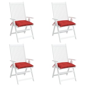 vidaXL Palettenkissen 4 Stk. Rot 50x50x7 cm Oxford-Gewebe