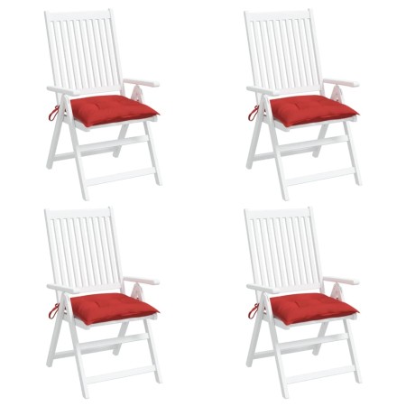 vidaXL Palettenkissen 4 Stk. Rot 50x50x7 cm Oxford-Gewebe