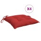 vidaXL Palettenkissen 4 Stk. Rot 50x50x7 cm Oxford-Gewebe vidaXL Palettenkissen 4 Stk. Rot 50x50x7 cm Oxford-Gewebe