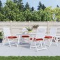 vidaXL Palettenkissen 4 Stk. Rot 50x50x7 cm Oxford-Gewebe vidaXL Palettenkissen 4 Stk. Rot 50x50x7 cm Oxford-Gewebe