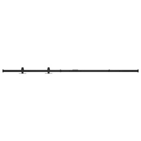 vidaXL Mini Schiebetürbeschlag Set für Schranktüren Carbonstahl 122 cm